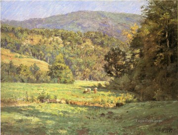 Paisajes impresionistas de Indiana de la montaña Roan Theodore Clement Steele Pinturas al óleo